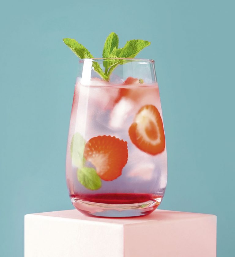 Gin Tonic mit Minze und Erdbeeren – inkoop